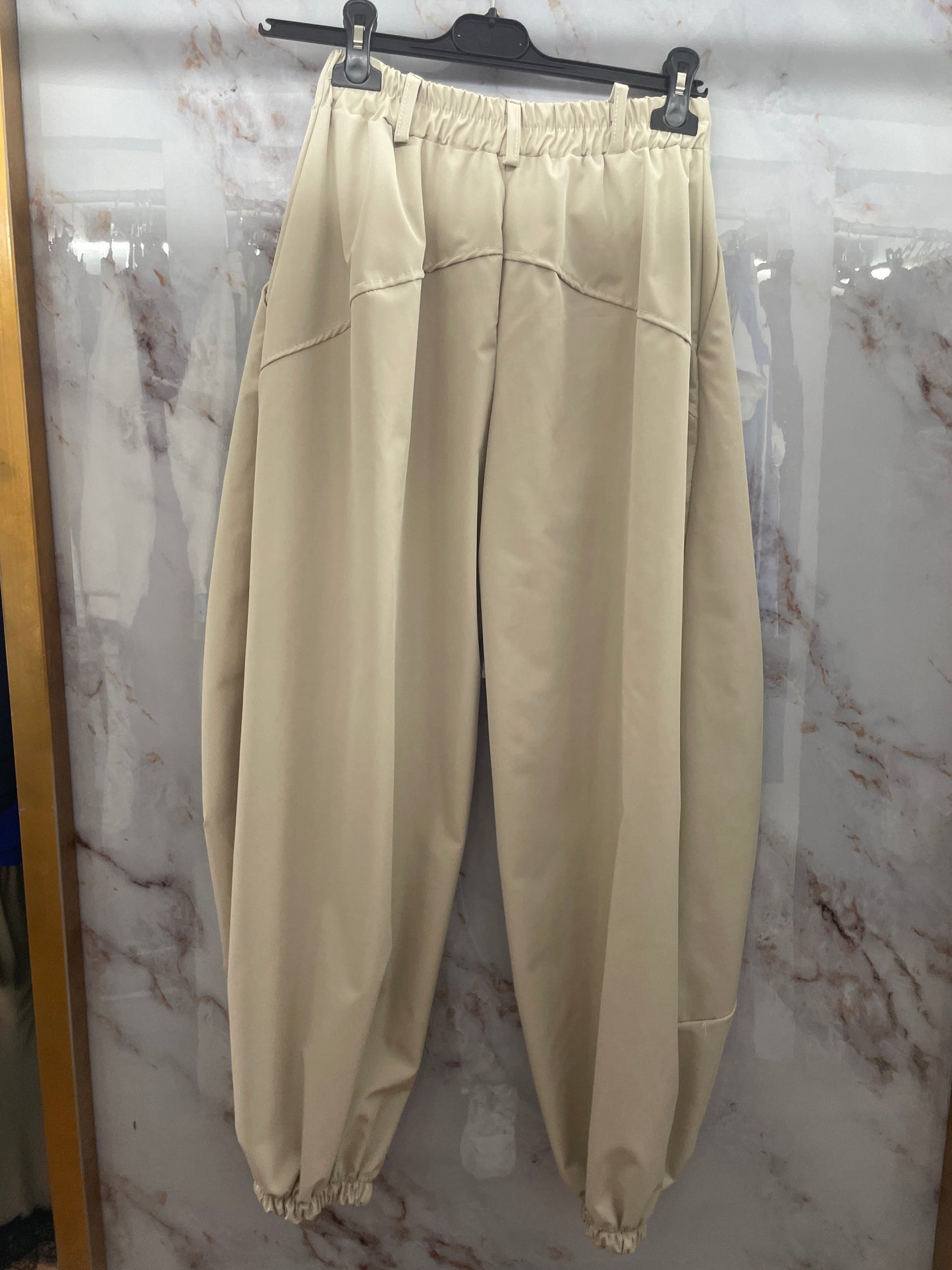Pantalone tessuto tecnico beige