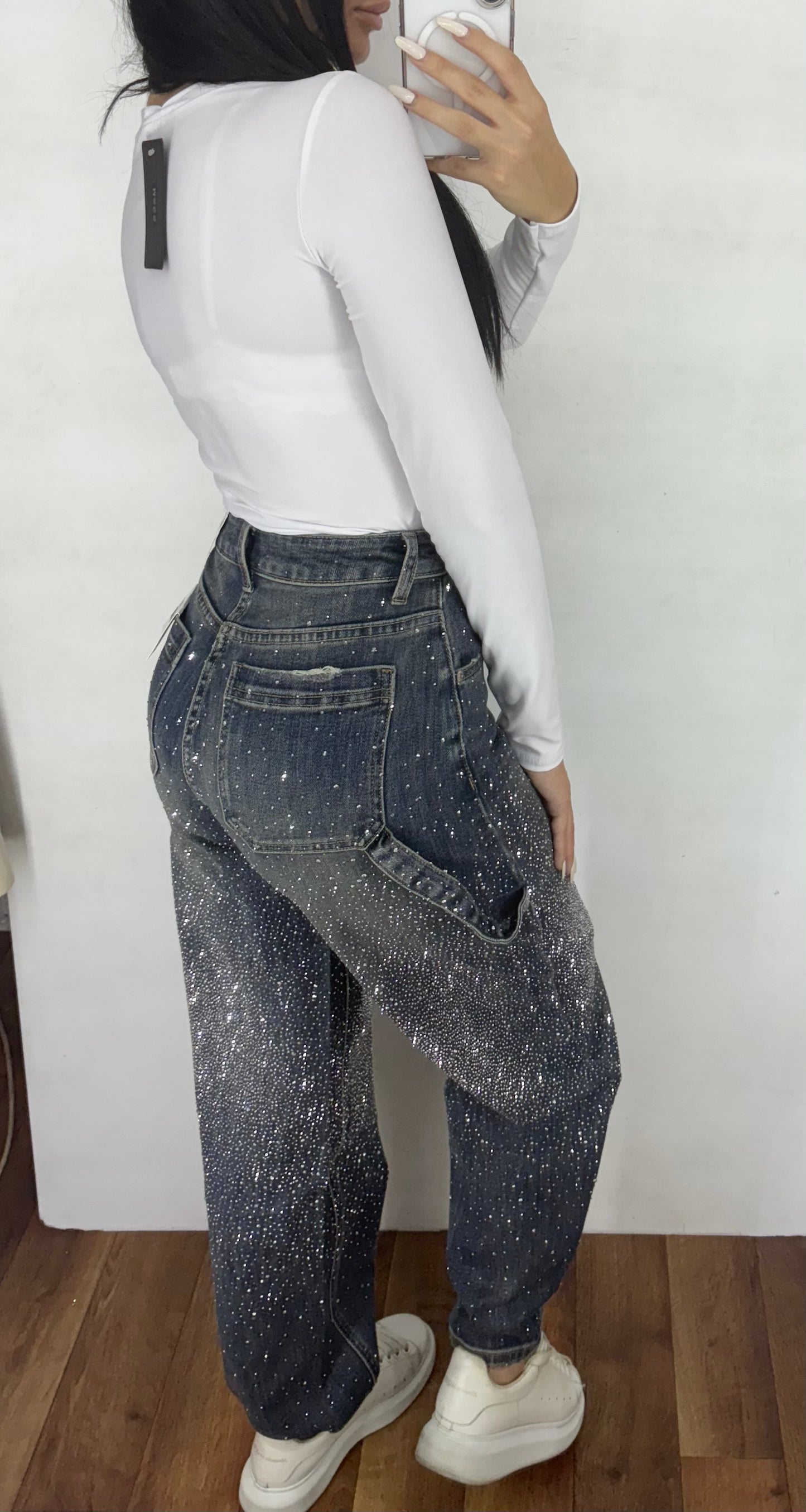 Denim BALLOON STRASS