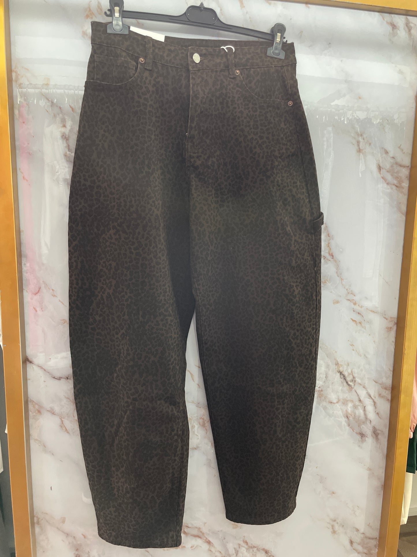 Jeans leopardato Balloon