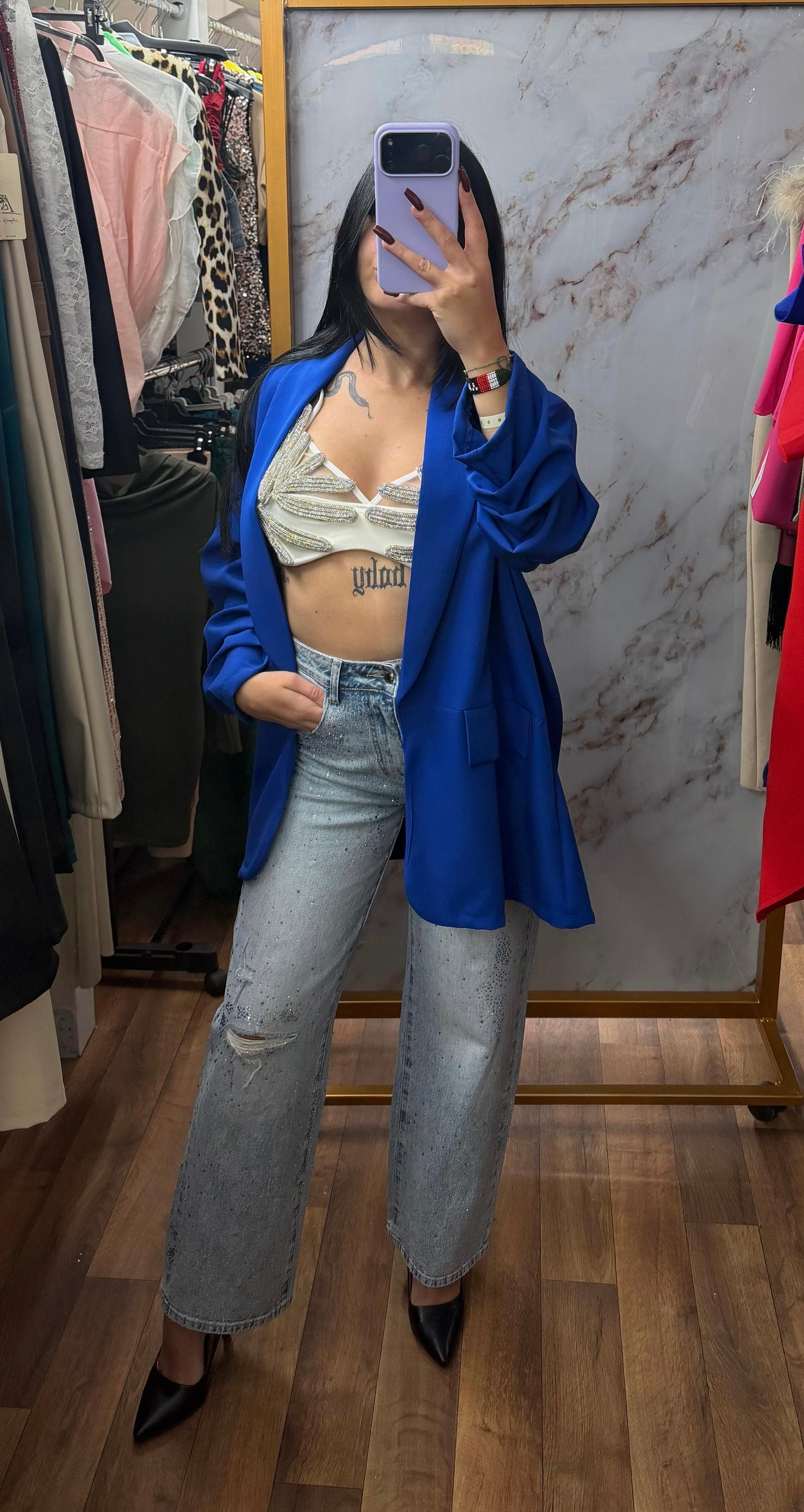 Blazer blu luna