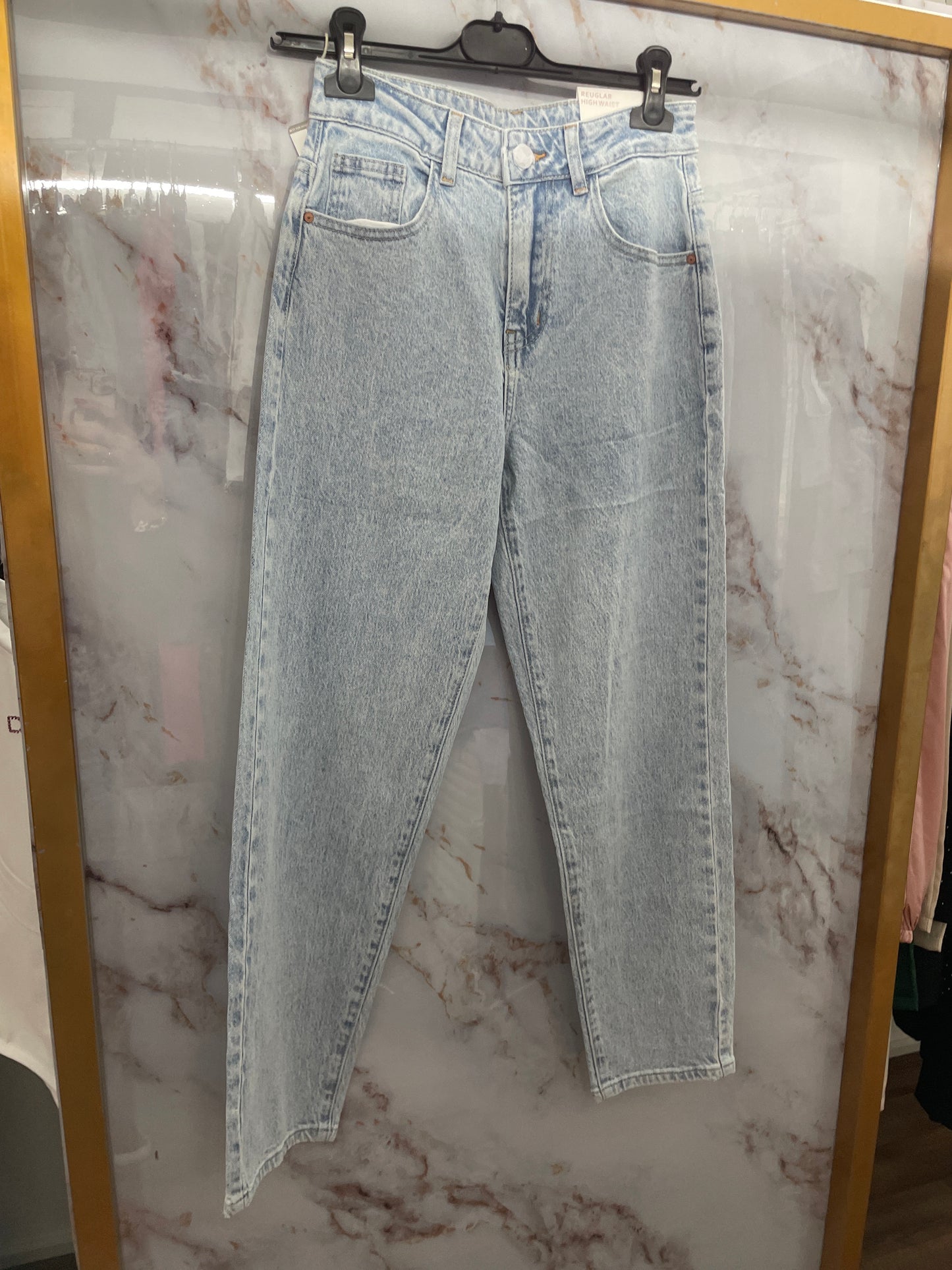 Jeans tasca leopardata