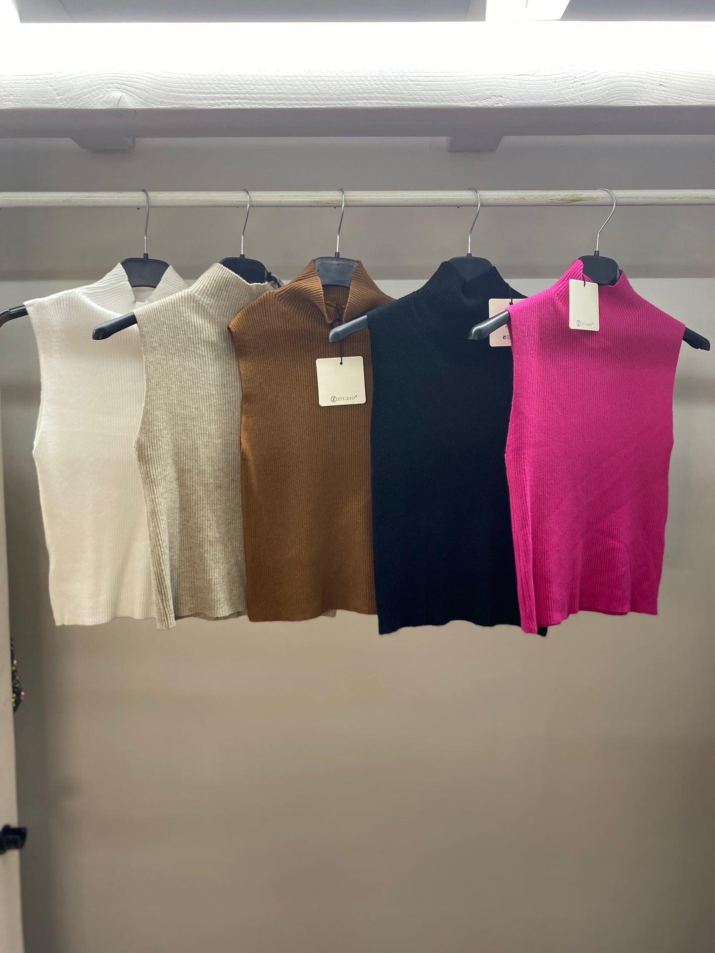 Ribbed turtlenecks