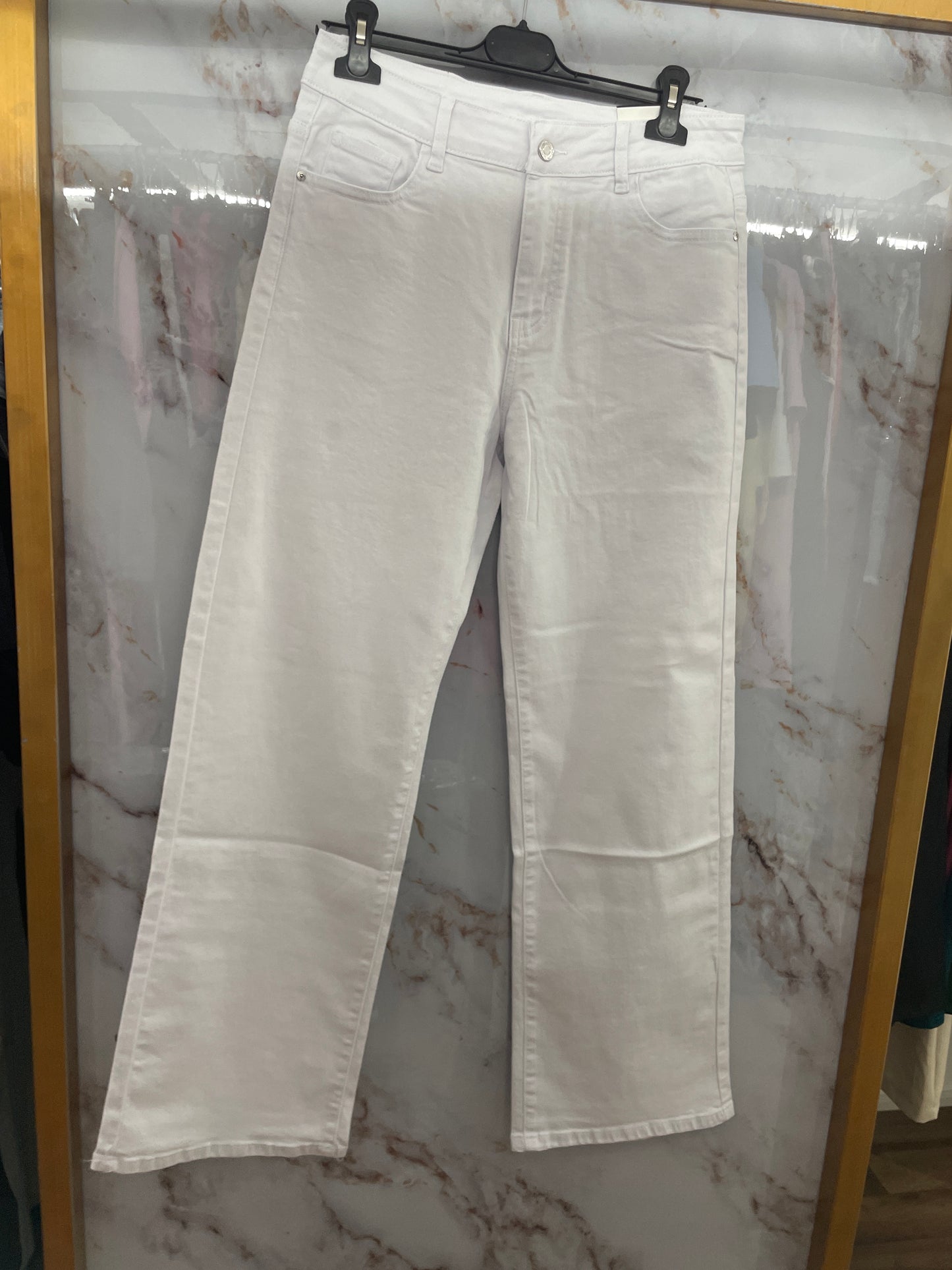 Jeans bianco neve