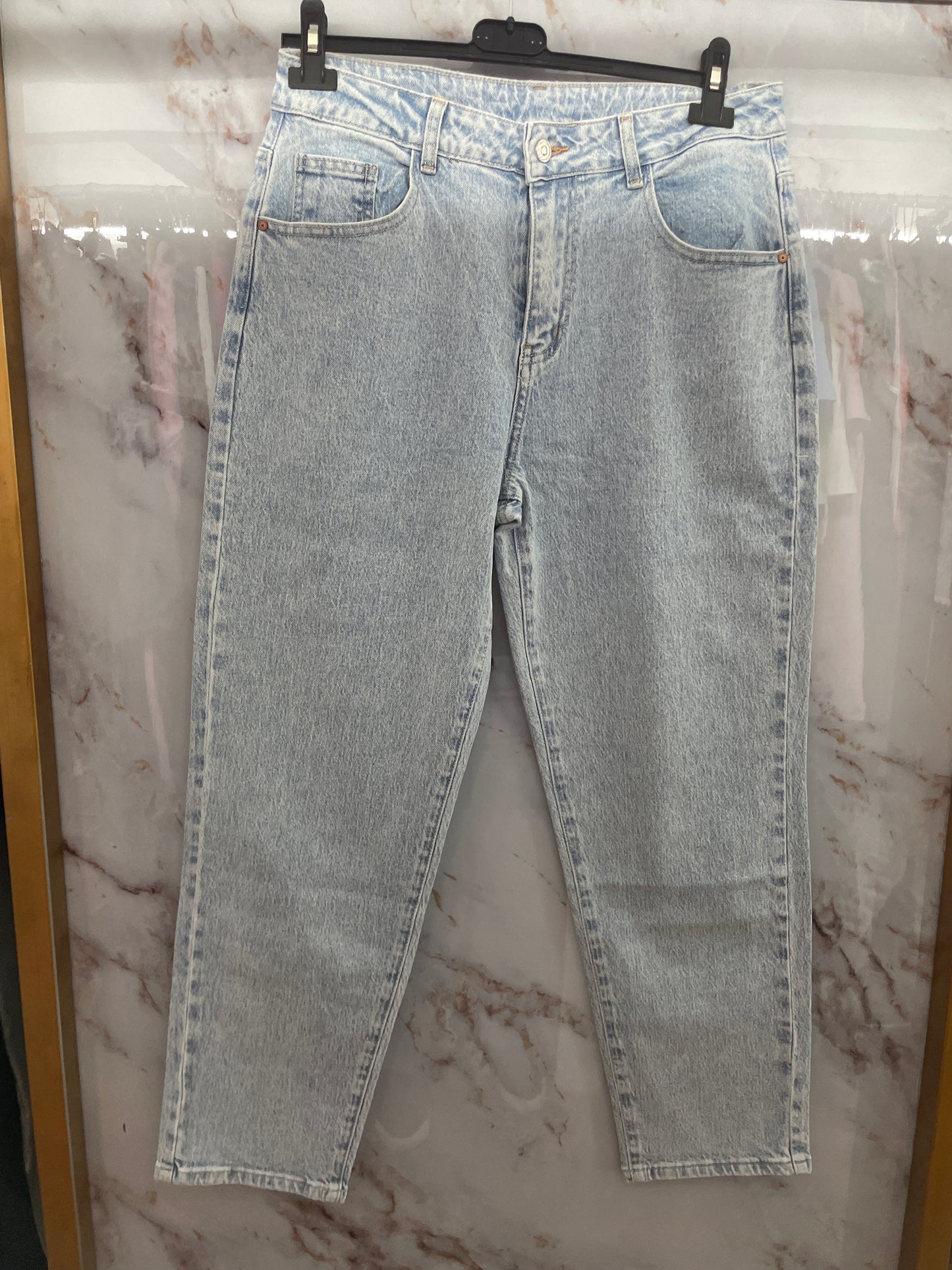 Jeans tasca rosa