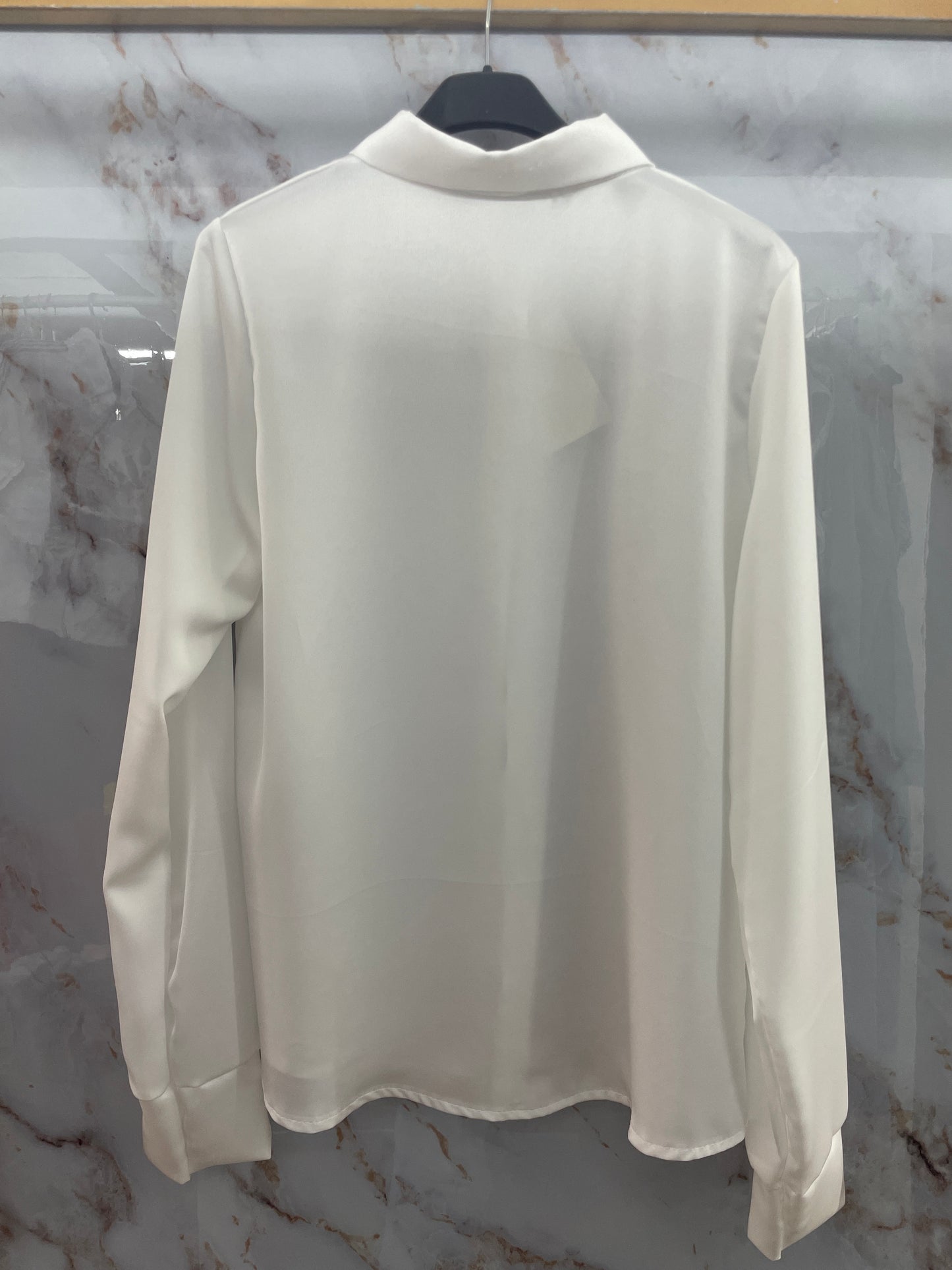 Camicia bianca brillantini neri