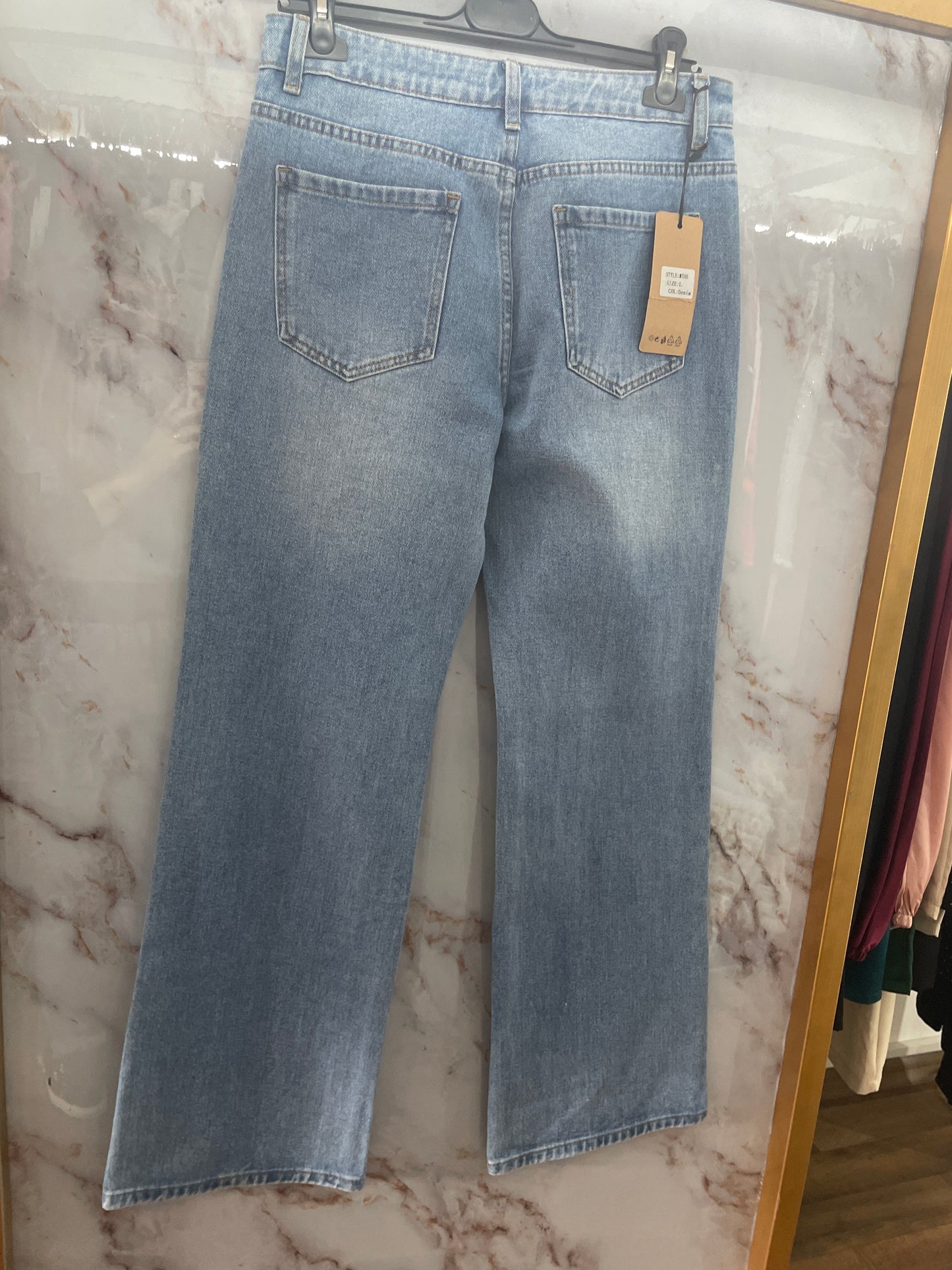 Jeans cuore argento