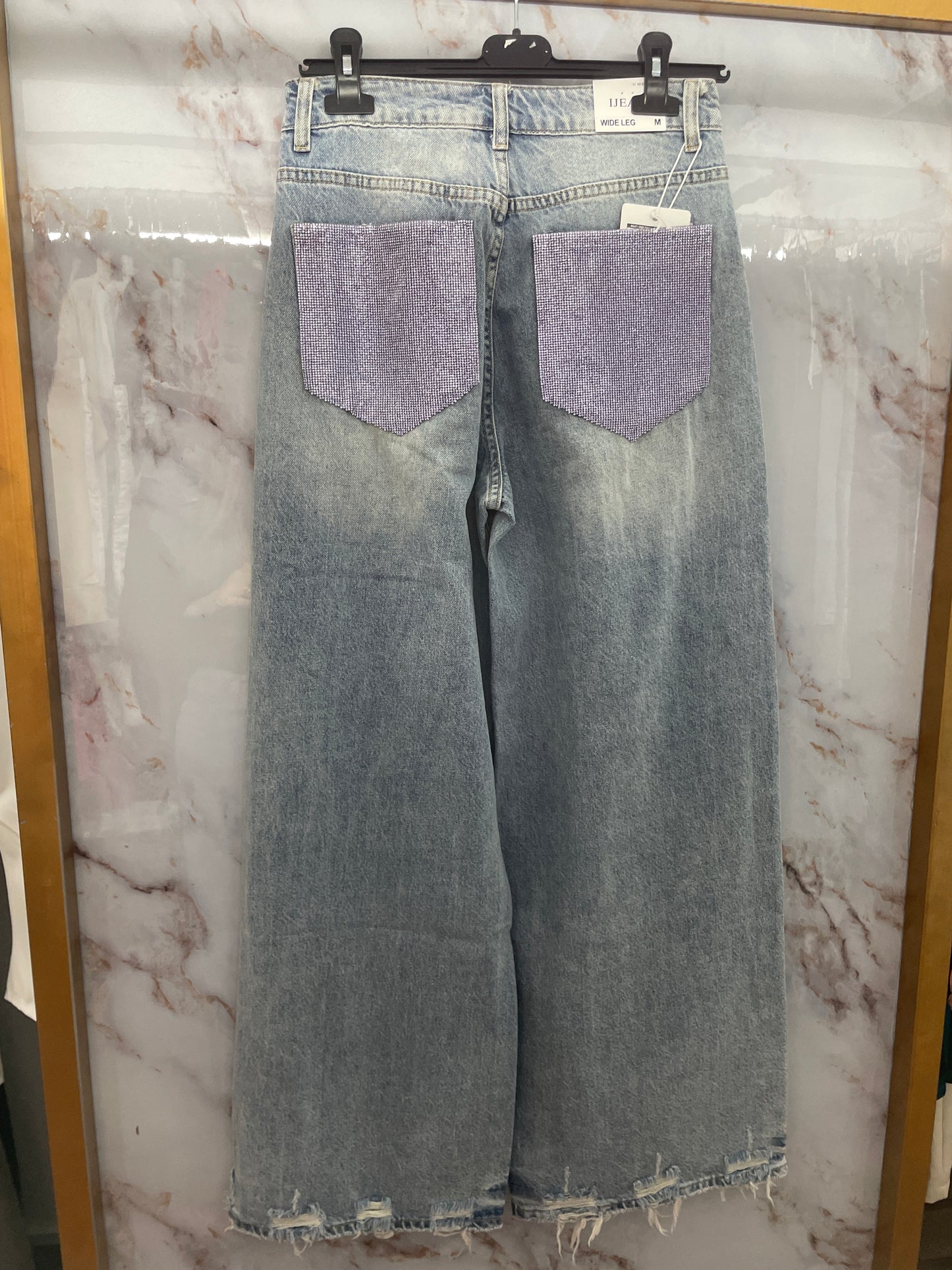 Jeans tasche lilla