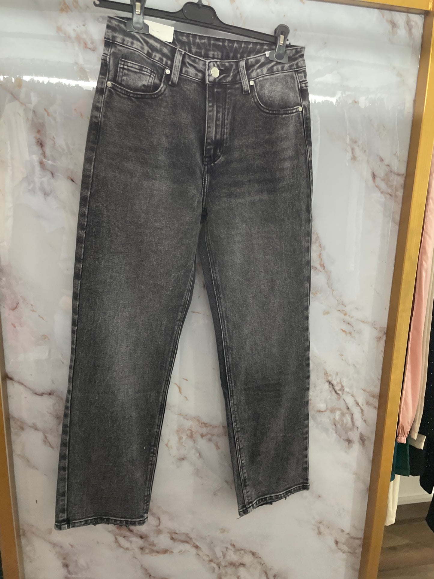 Jeans tasca fucsia