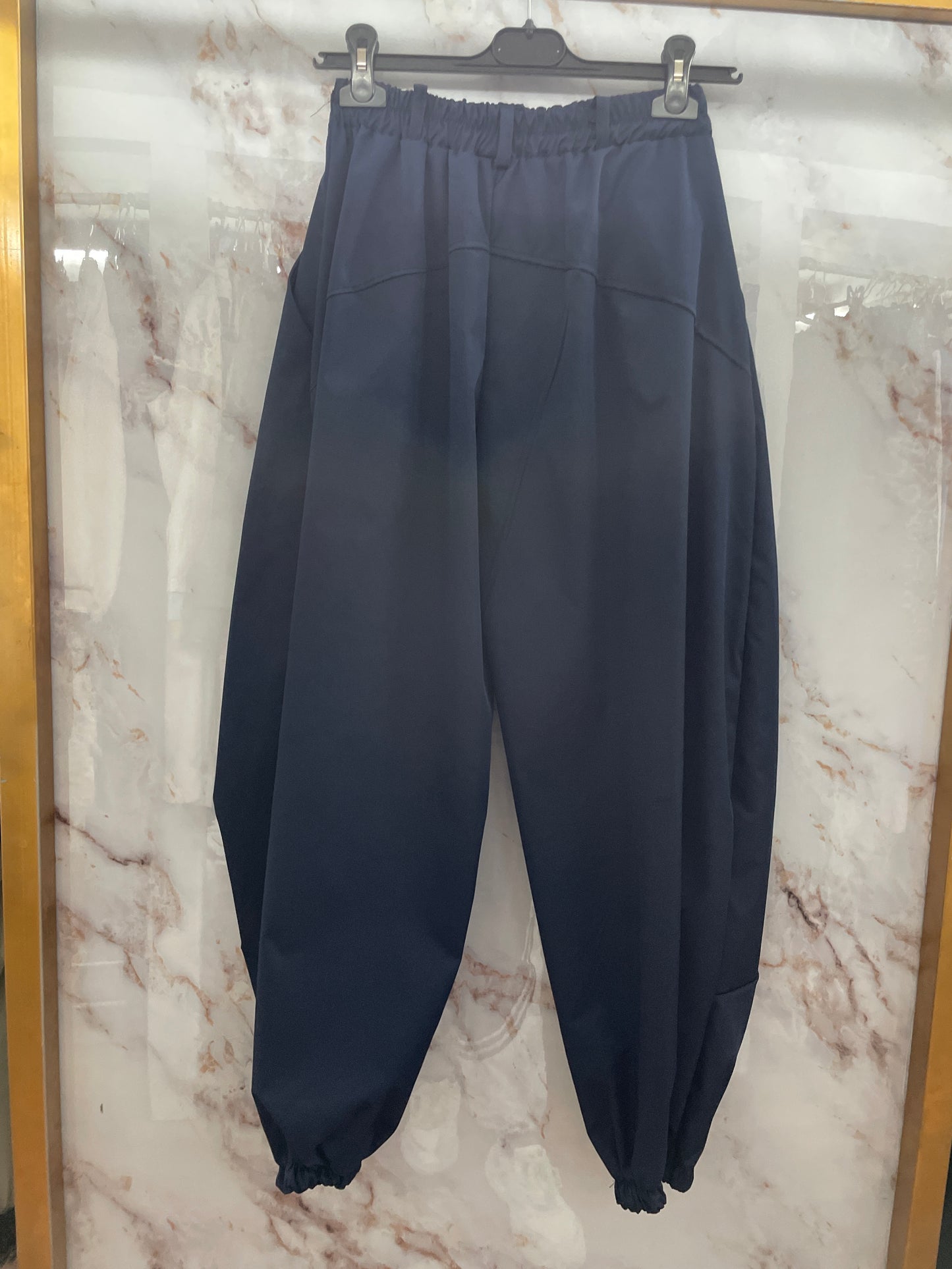 Pantalone blu tessuto tecnico