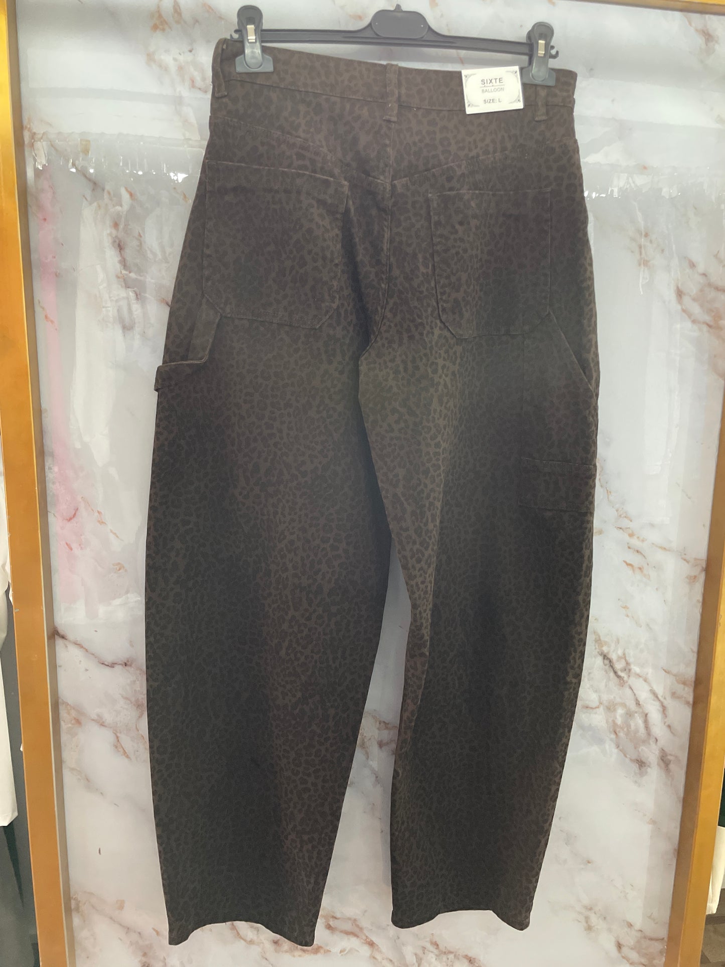 Jeans leopardato Balloon