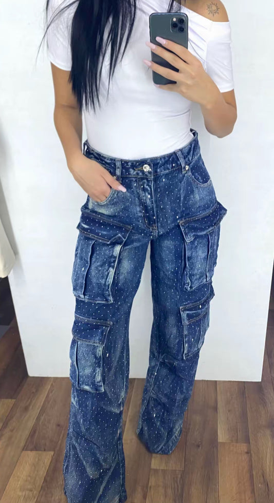 Jeans cargo SHINE