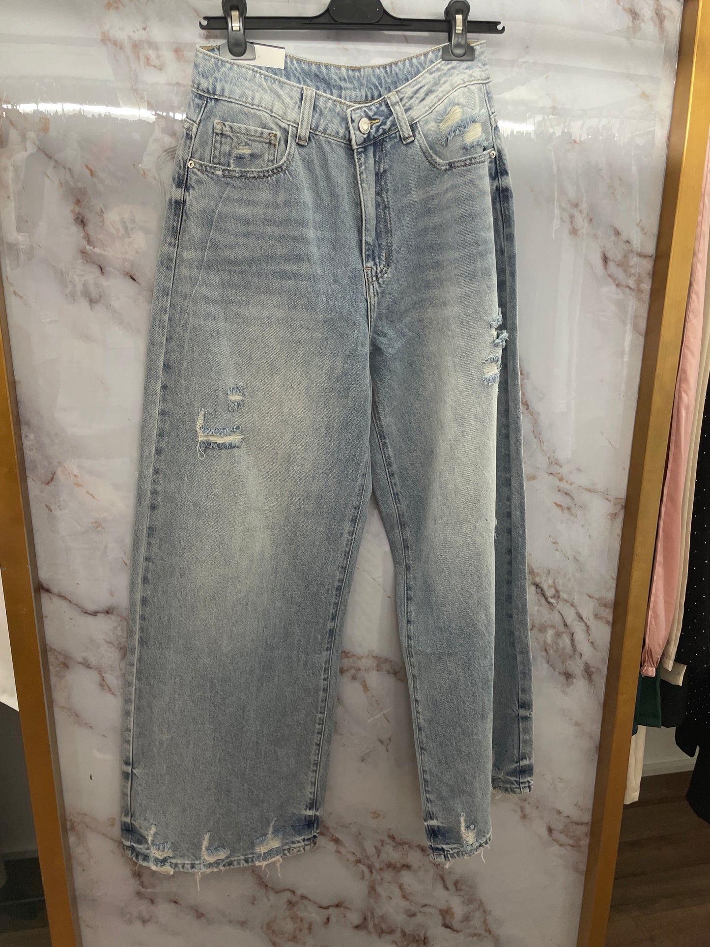 Jeans tasca verde