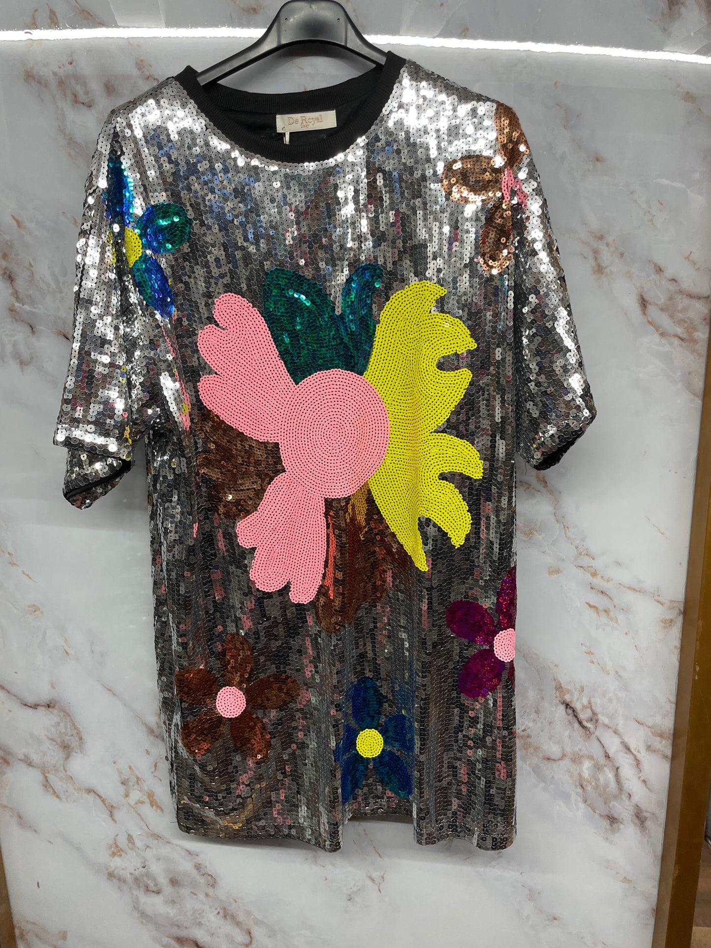 Maxi maglia paillettes