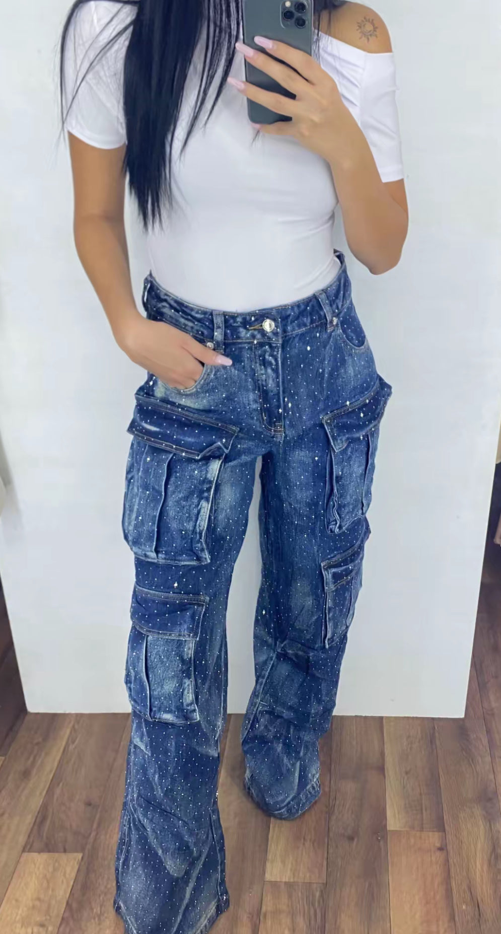 Jeans cargo SHINE