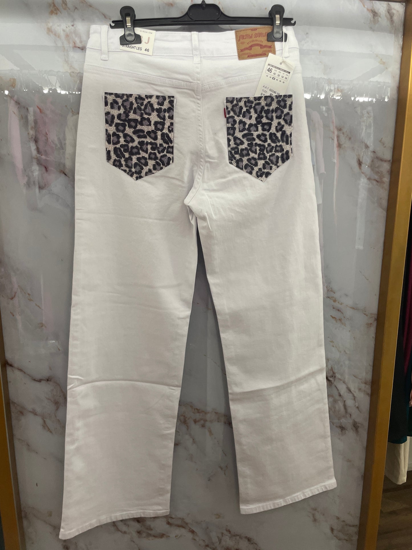 Jeans bianco  neve
