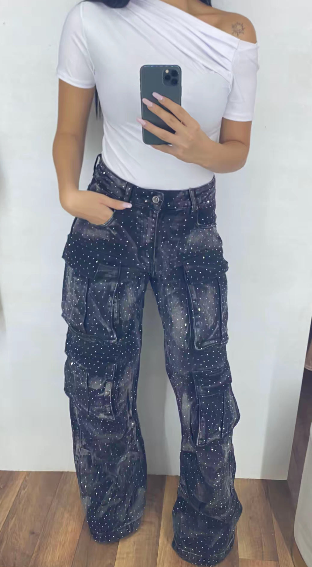 Jeans cargo SHINE