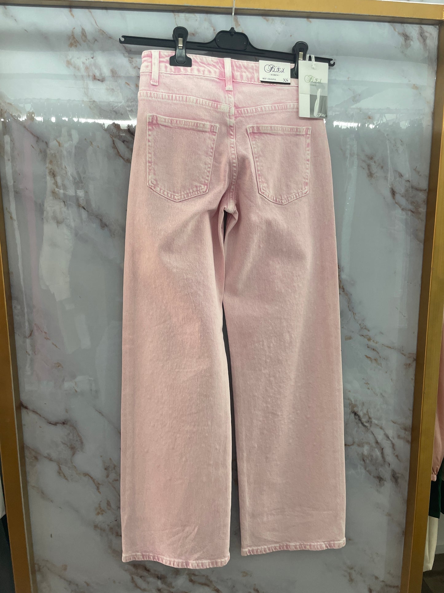 Jeans rosa diamond