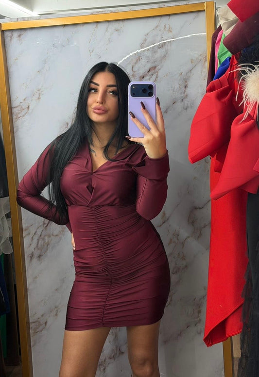 Vestito bordeaux