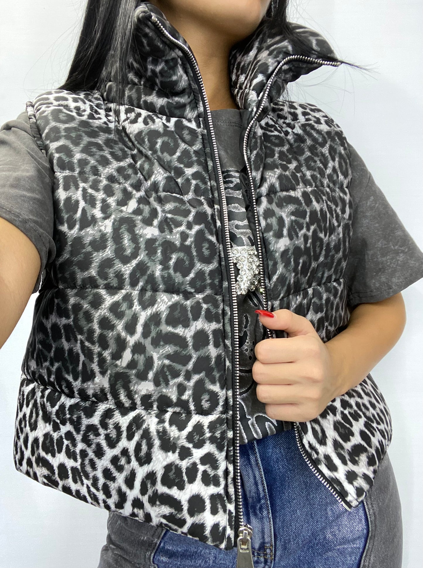 Gilet SAFARY grey/black