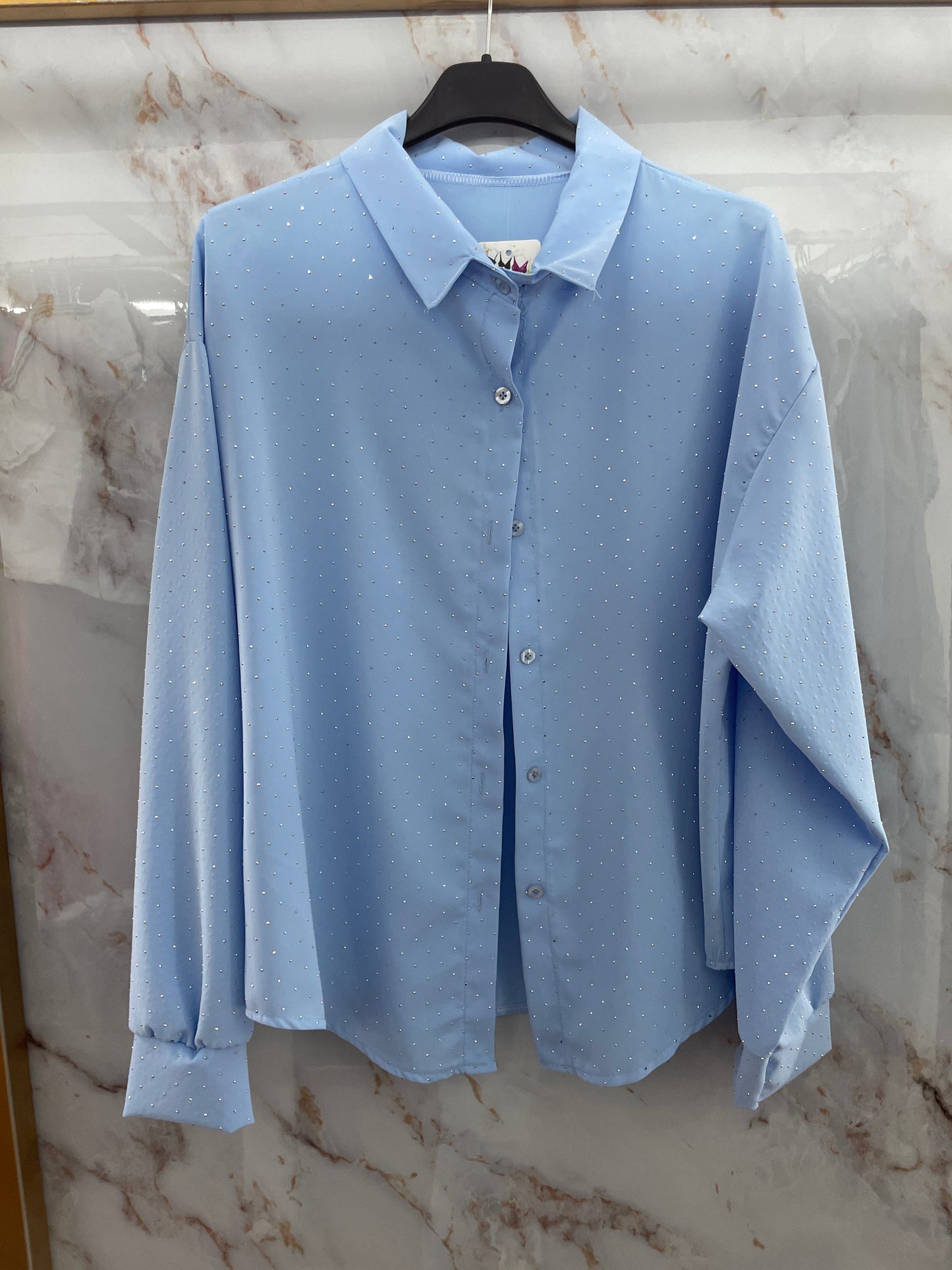 Camicia celeste luce