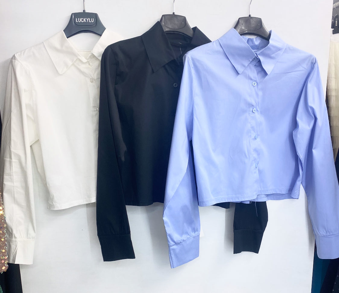 Camicia CROP 3 colori