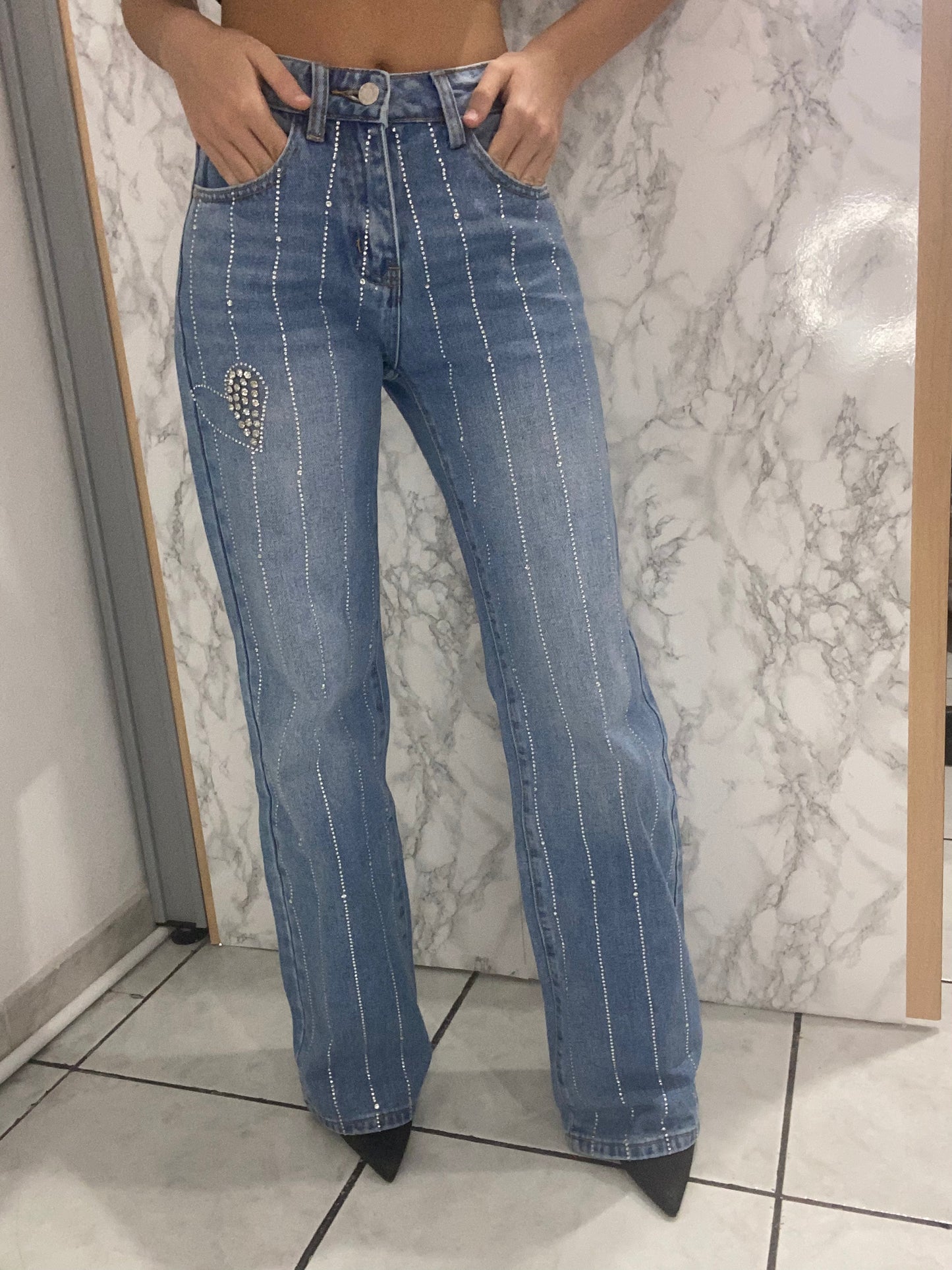 Jeans taglio dritto